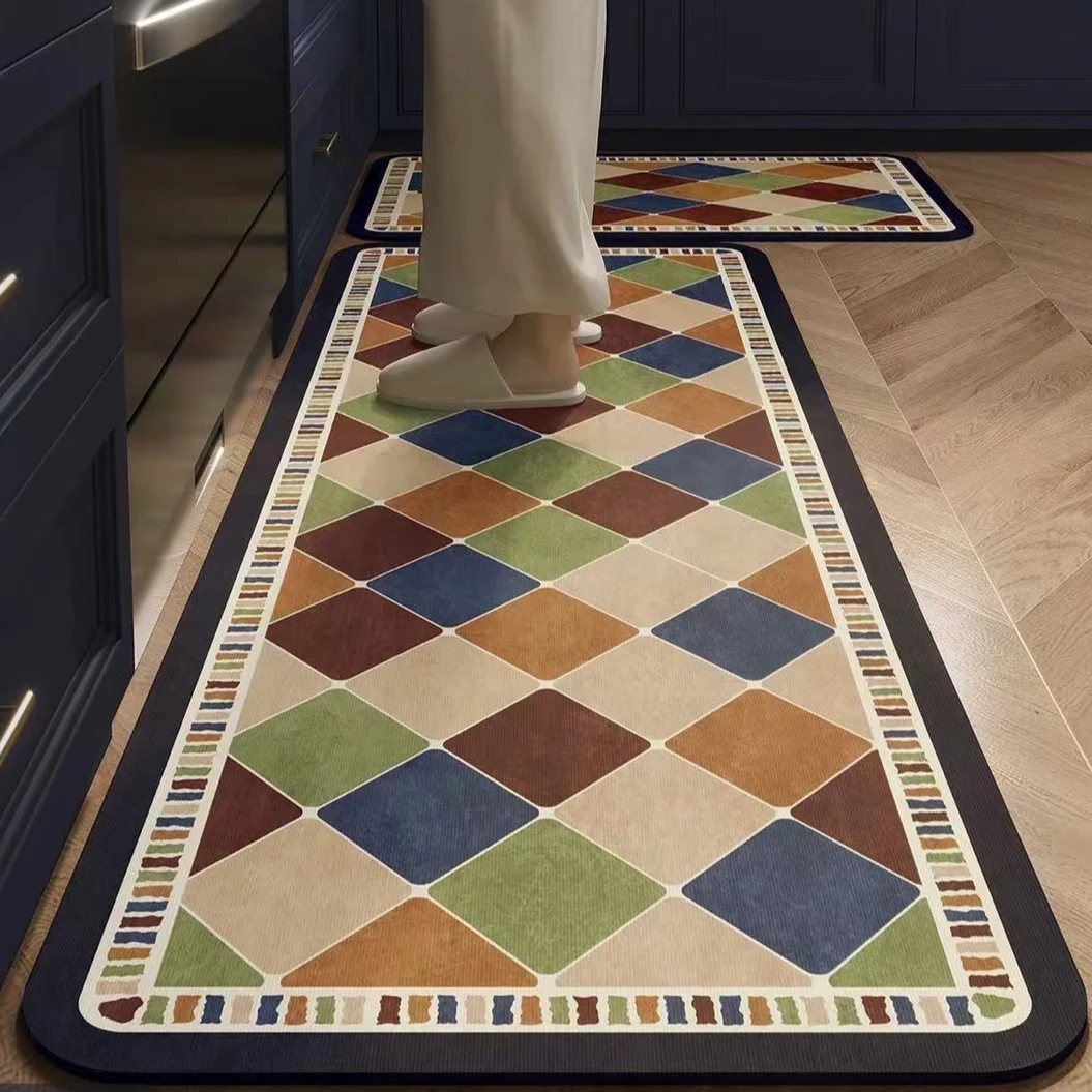 A396-[45X80+45X160]硅藻泥厨房地垫吸水吸油防滑可擦免洗