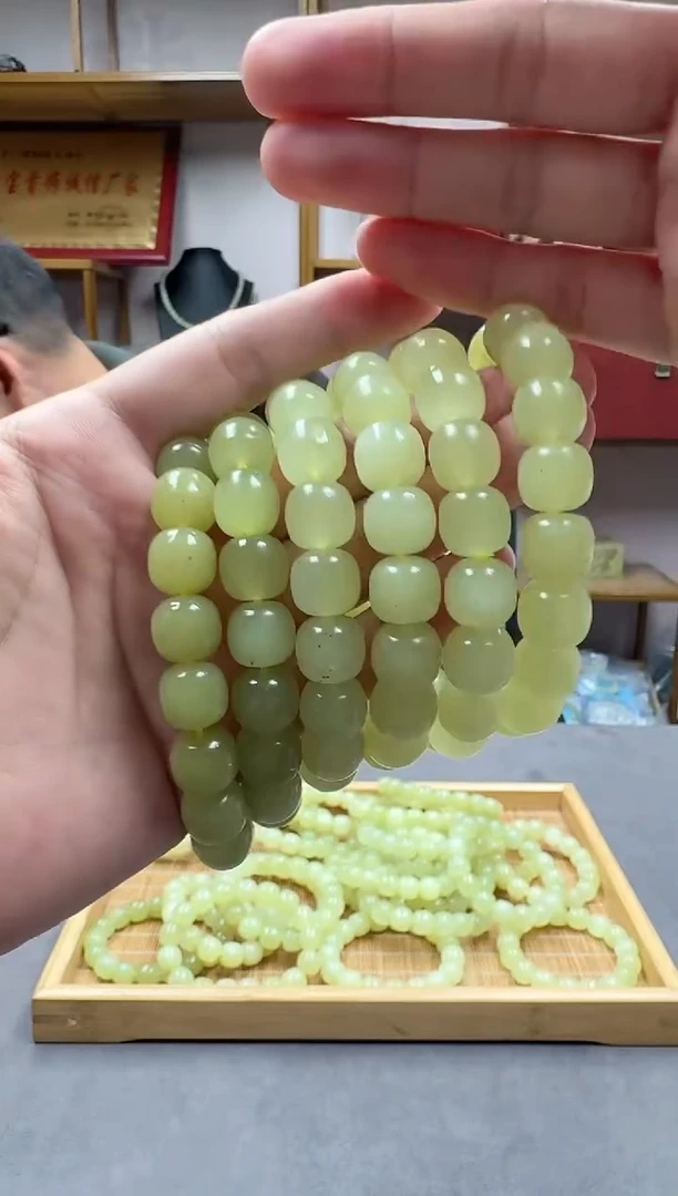 未镶嵌手链和田玉12点墨黄口多样性发货·拍一发一
