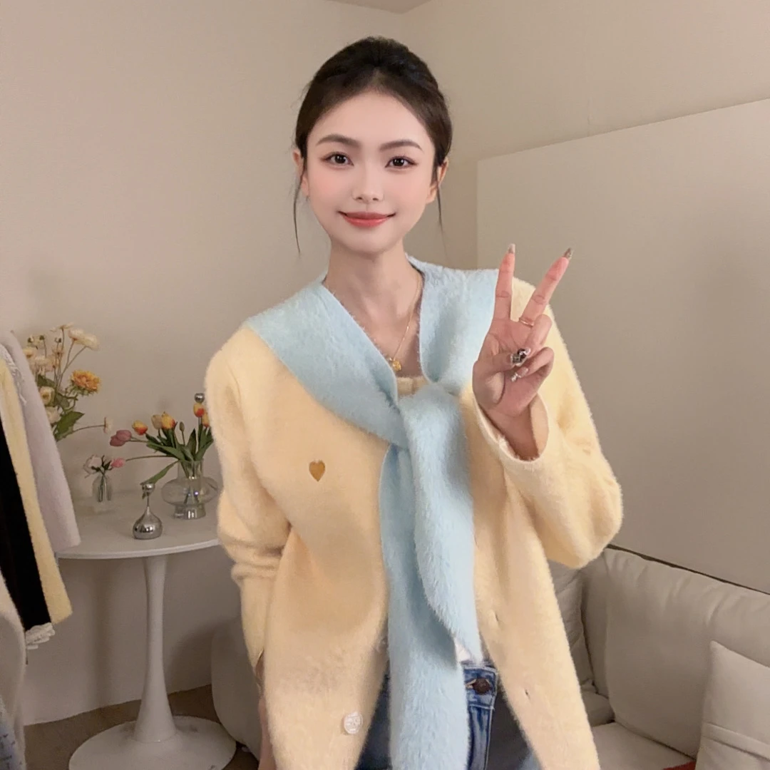 【1-31】小香风外套女新款法式名媛宽松显瘦高贵针织时尚百搭气质