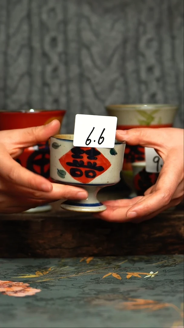 【闪购商品】杯釉下彩手工手绘同款陶器