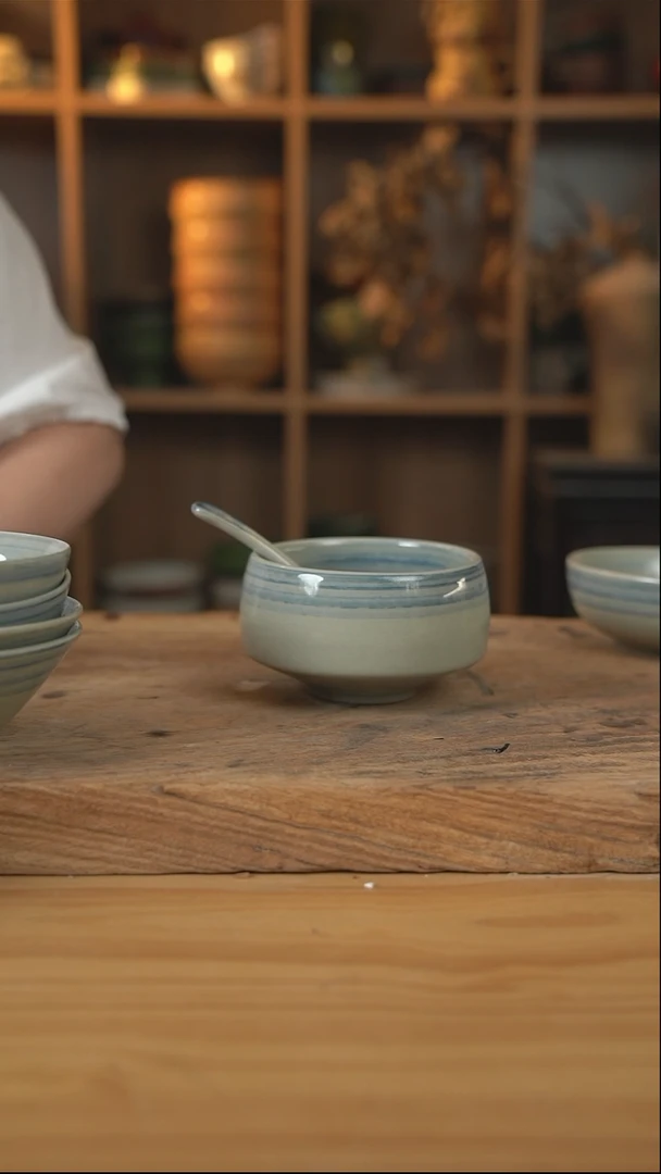 青云系列的钵钵米饭碗加勺子