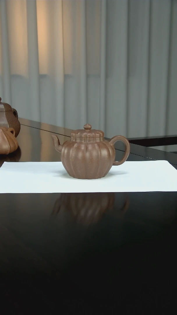 【闪购商品】紫砂茶壶葵纹莲子周文举全手工制