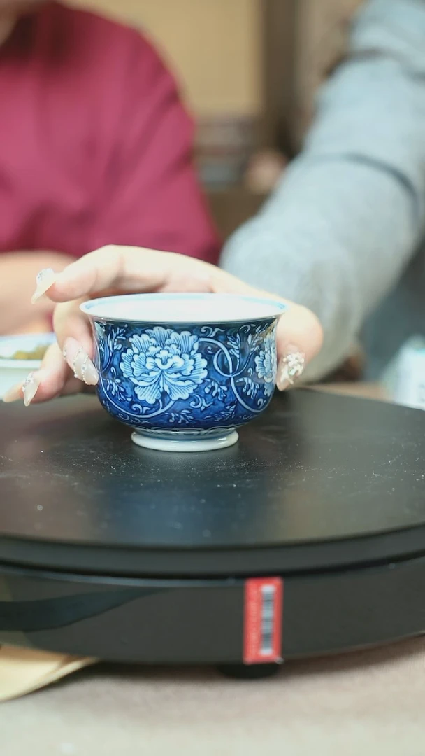 瓷片景德镇毛仔柴窑杯