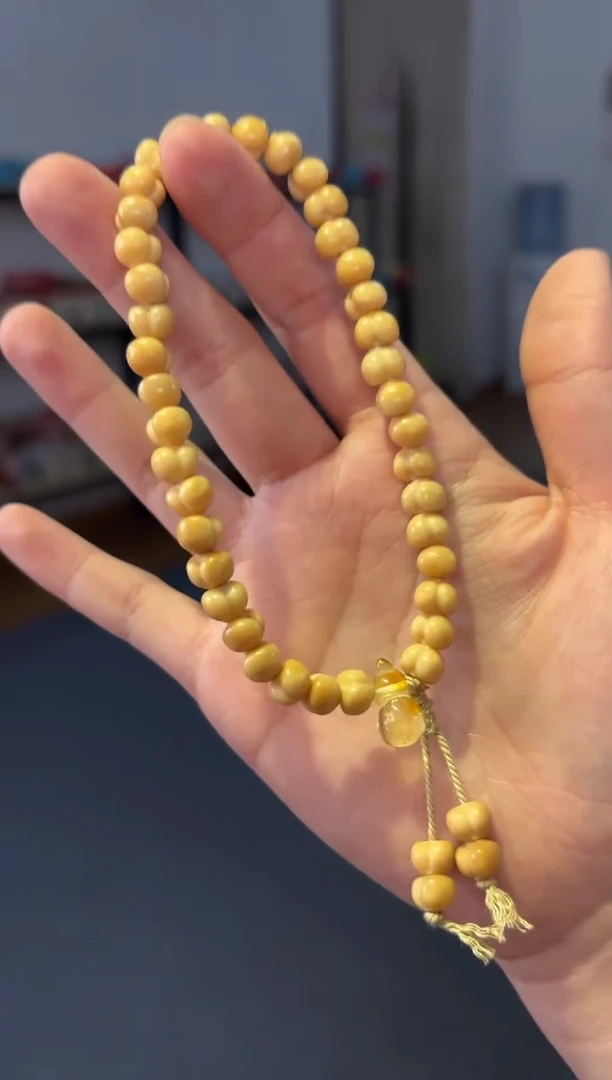 手链蜜蜡未镶嵌8mm龙脊屁桃【蜜蜡】手持