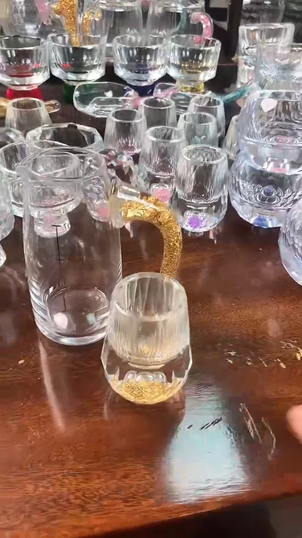【闪购商品】玺宴新款十壶十水滴杯金箔