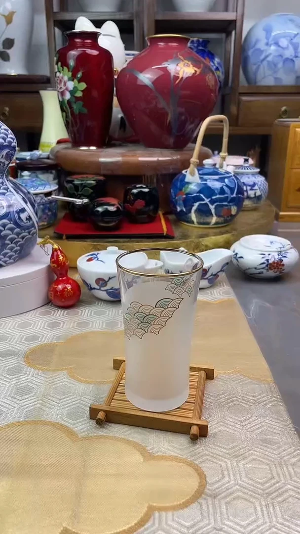 【闪购商品】盘日产硝子杯两件套