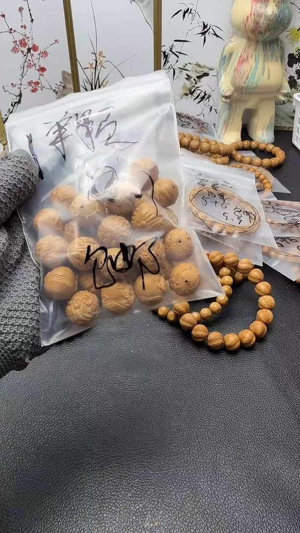 手串/手链核桃【步贰】猴头核桃单颗雕刻随机发
