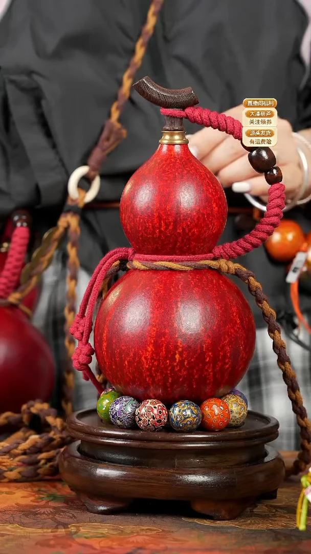 WJ077藏绳款葫芦不包手串及旋转底座