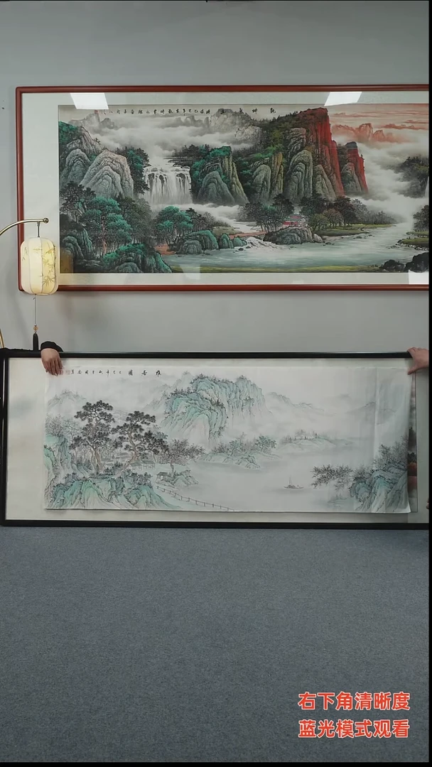 国画山**捕雅居图 六尺 225*85 纯手绘