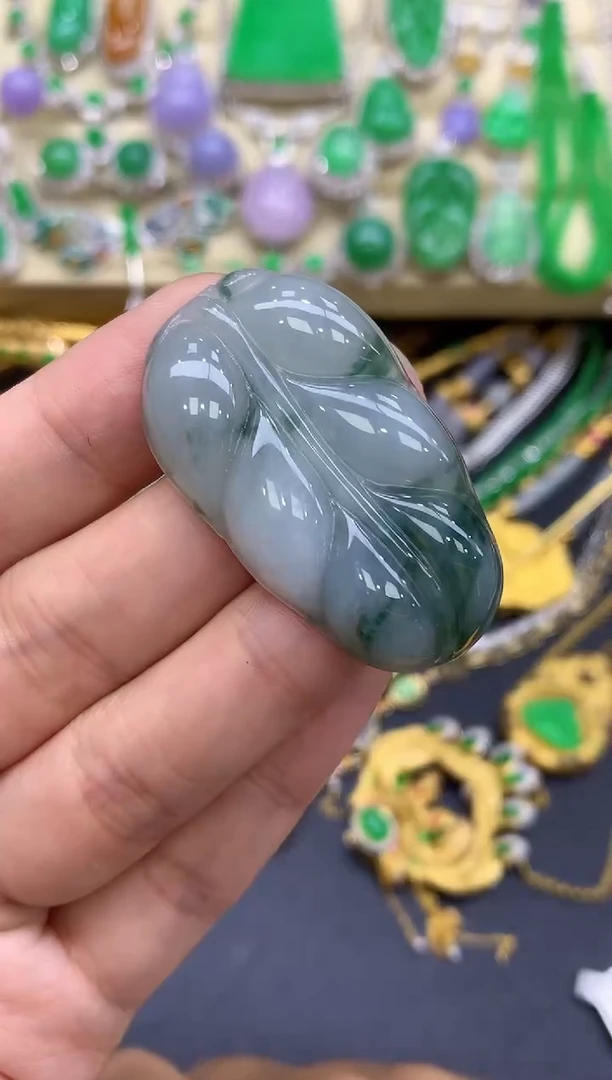 颈饰未镶嵌翡翠390-中国好珍宝