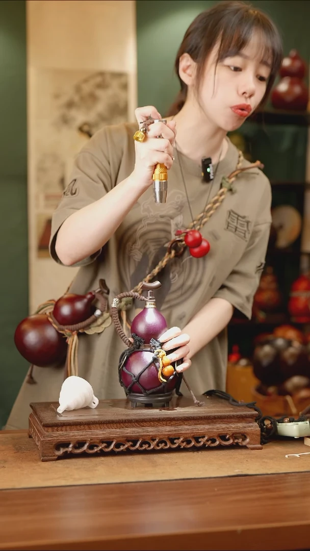 33号精品天然大漆酒葫芦一物一拍~