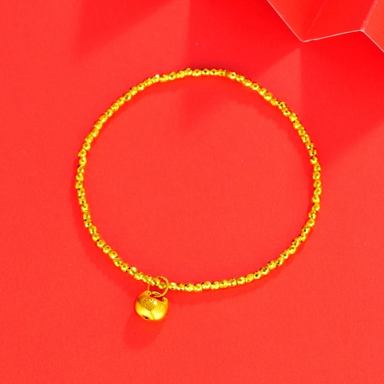 【心心专享】足金999饰品 卡2mm蹦迪福袋手串 BP 90726