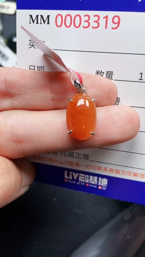 颈饰银S925镶嵌翡翠3319