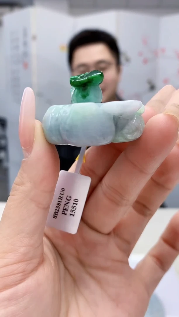 【闪购商品】定制翡翠未镶嵌5153lr-毛货挂件184