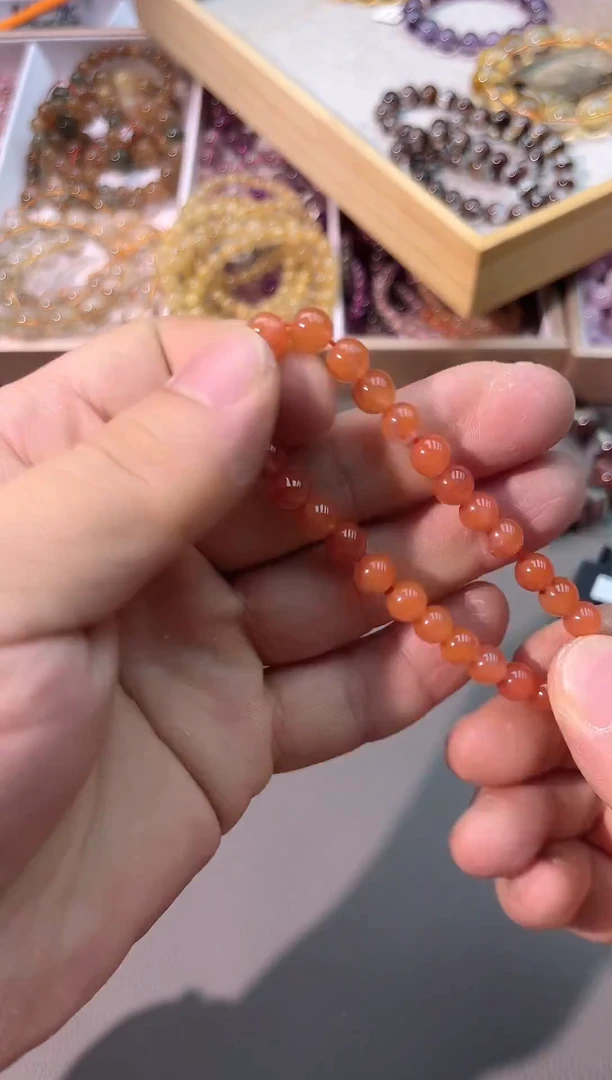 未镶嵌手串水晶SJ-255南红