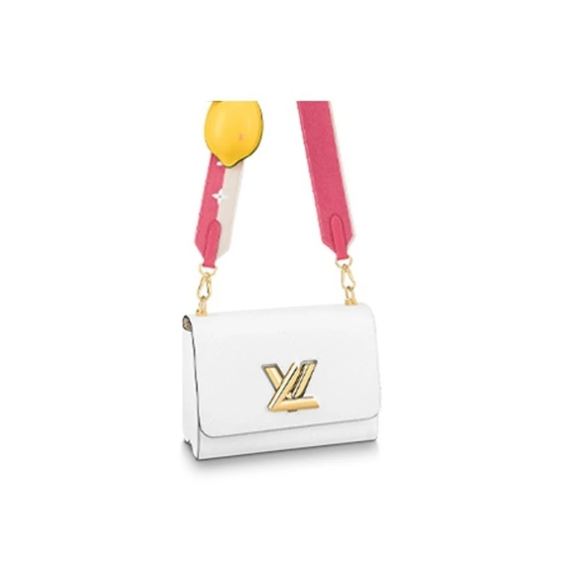 全新未使用 LouisVuitton/路易威登 柠檬白金twist扭扭包