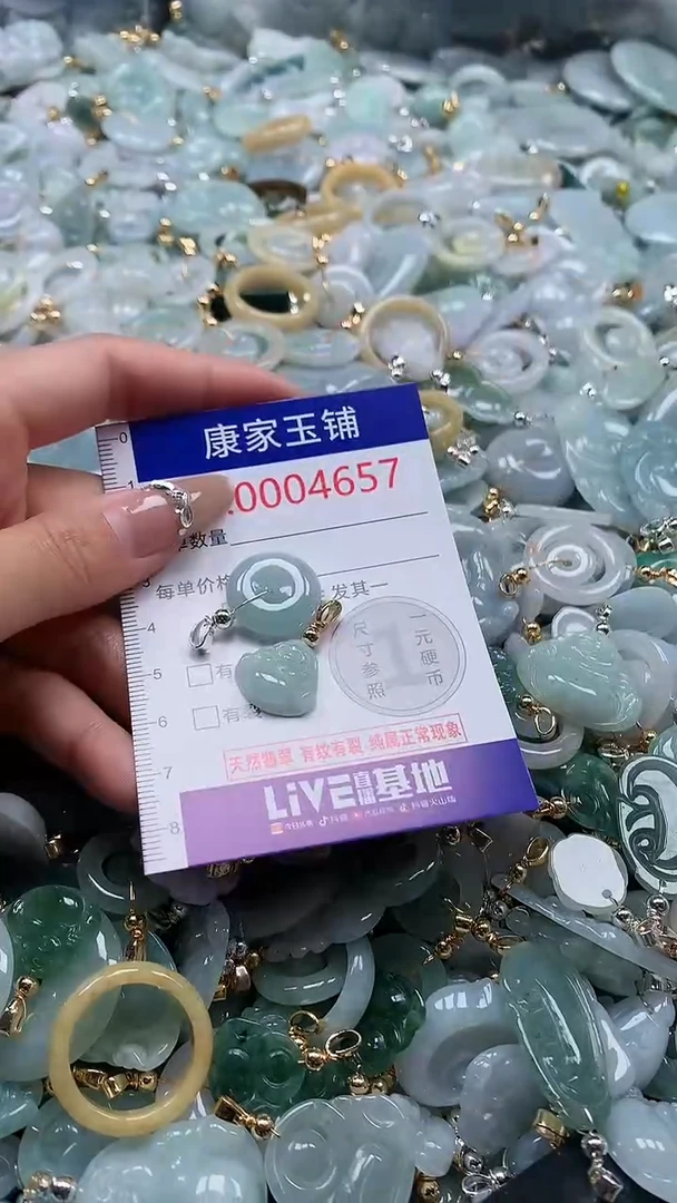 翡翠未镶嵌吊坠(不含链)4657