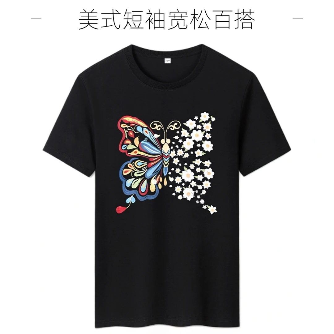 美式短袖t恤男潮牌高街半袖cityboy夏季百搭宽松上衣夏季休闲