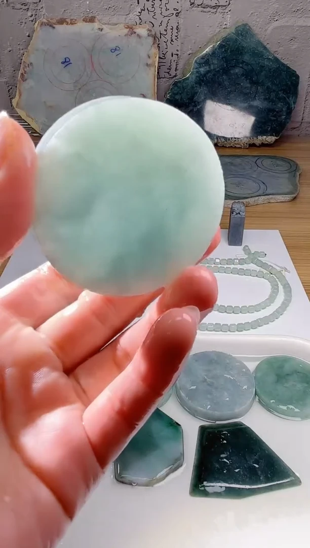 裸石翡翠天然翡翠A货玉 南 995