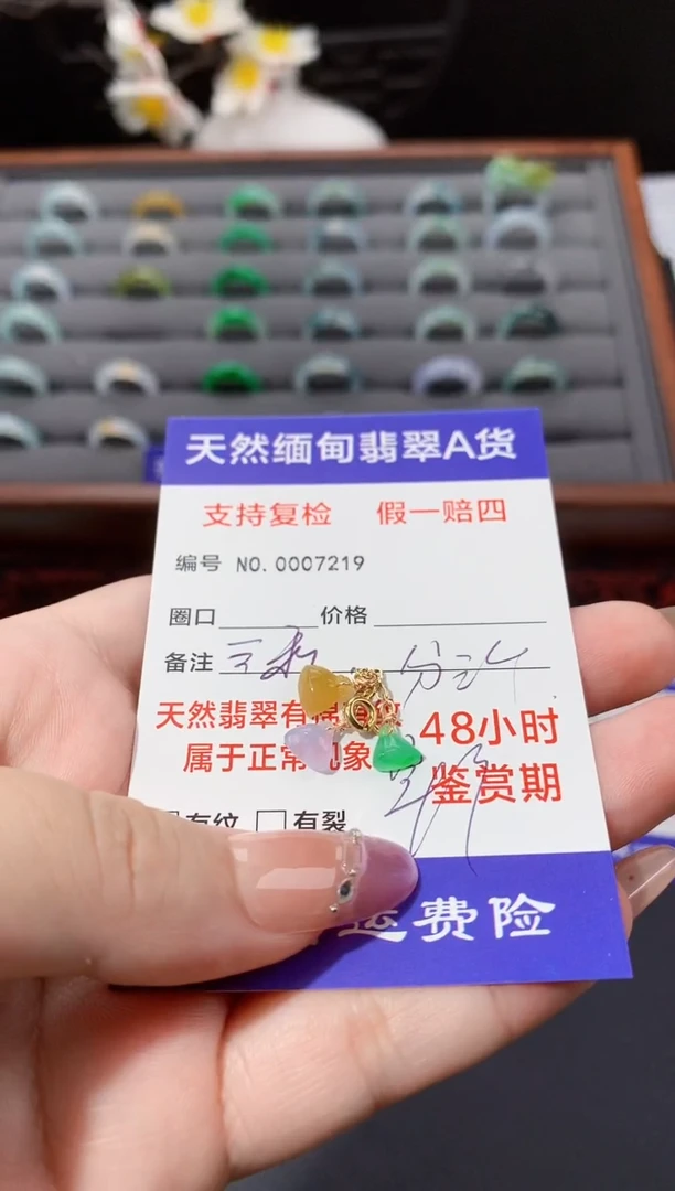 颈饰未镶嵌翡翠小*小滴溜