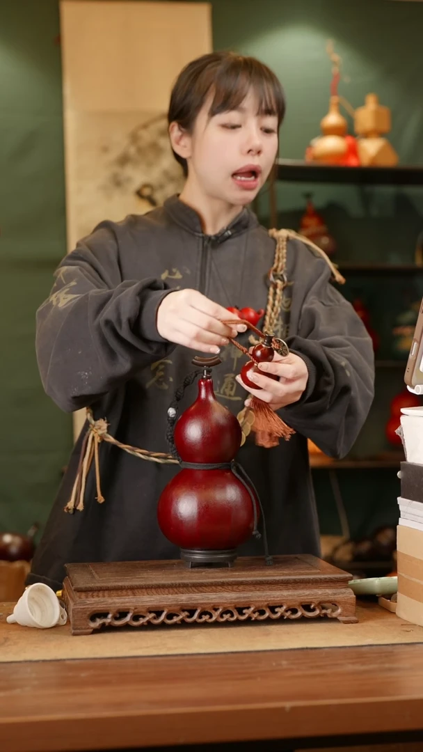 190号精品天然大漆酒葫芦一物一拍~