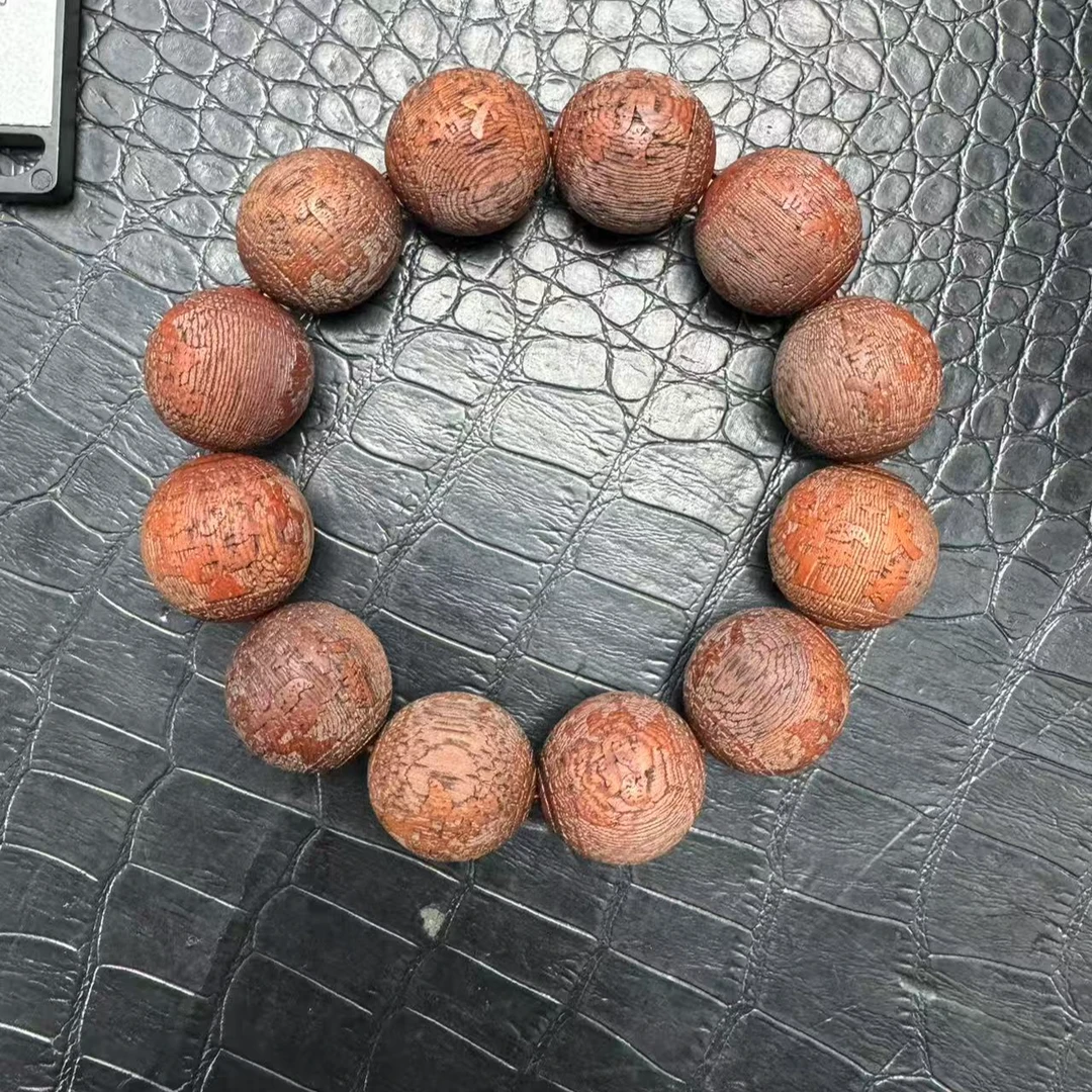 B326越南雕刻文玩手串20mm