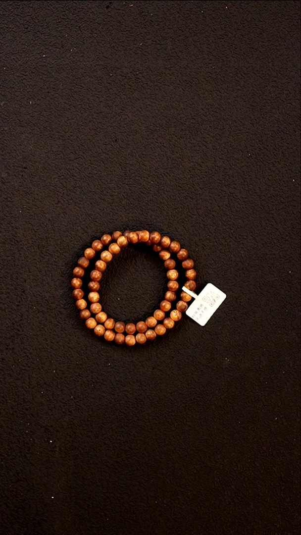 沉香手串莺歌绿棋楠7mm圆珠双圈