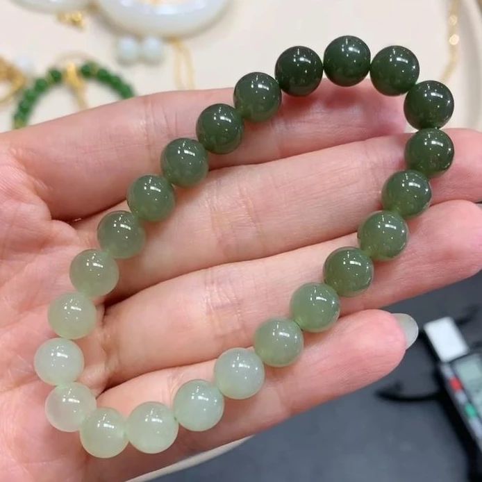 和田玉手串-约卡7.8mm-YXG03-JX|BHT6