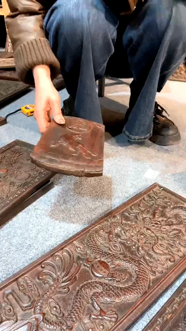 【闪购商品】木A紫檀雕刻一物一拍以直播间为准