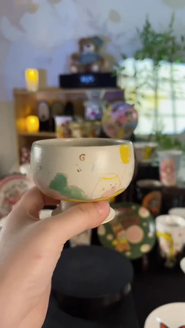 【闪购商品】手工手绘陶瓷小杯杯