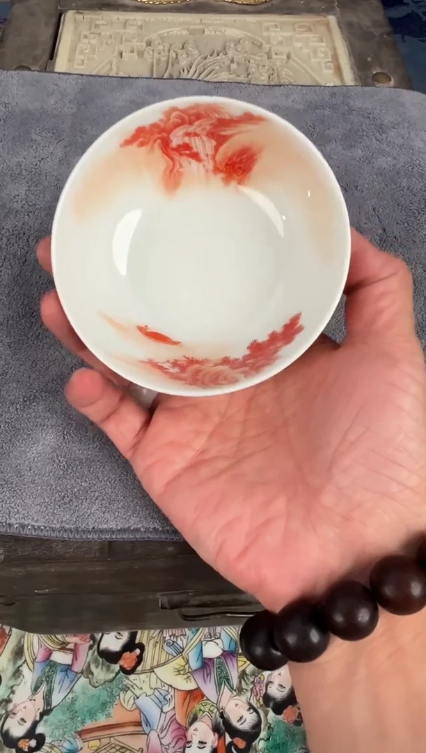 摆件瓷景德镇瓷器普洱杯