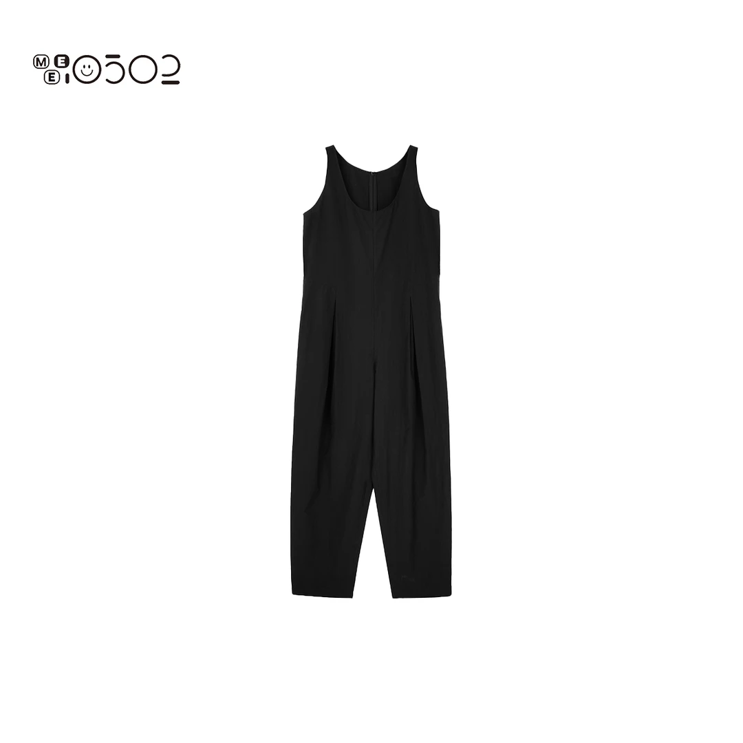 MEI0502 爬爬裤背心款自然皱连体长裤 17233