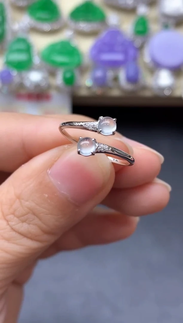 18K金镶嵌戒指翡翠399-中国好珍宝