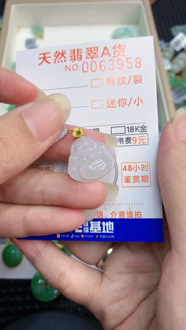 【闪购商品】翡翠颈饰18K金镶嵌           8