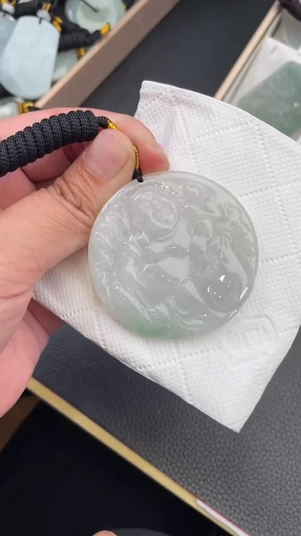 颈饰未镶嵌翡翠天然缅甸翡翠A货68