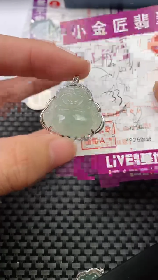 翡翠银S925镶嵌颈饰·