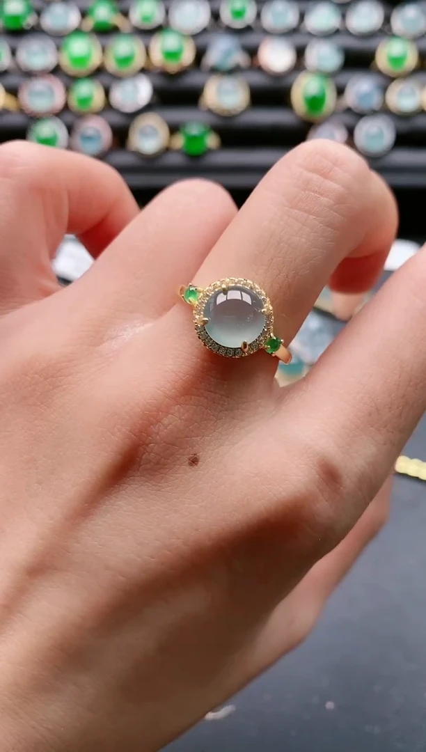 【闪购商品】翡翠戒指银S925镶嵌11111