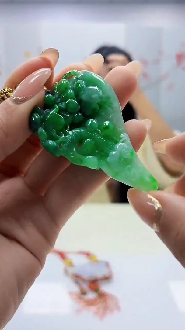 未镶嵌定制翡翠3495ty-毛货挂件61