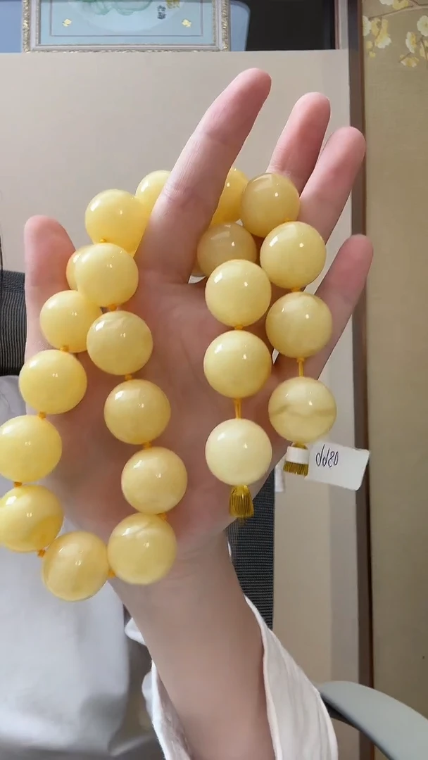 琥珀颈饰未镶嵌项链