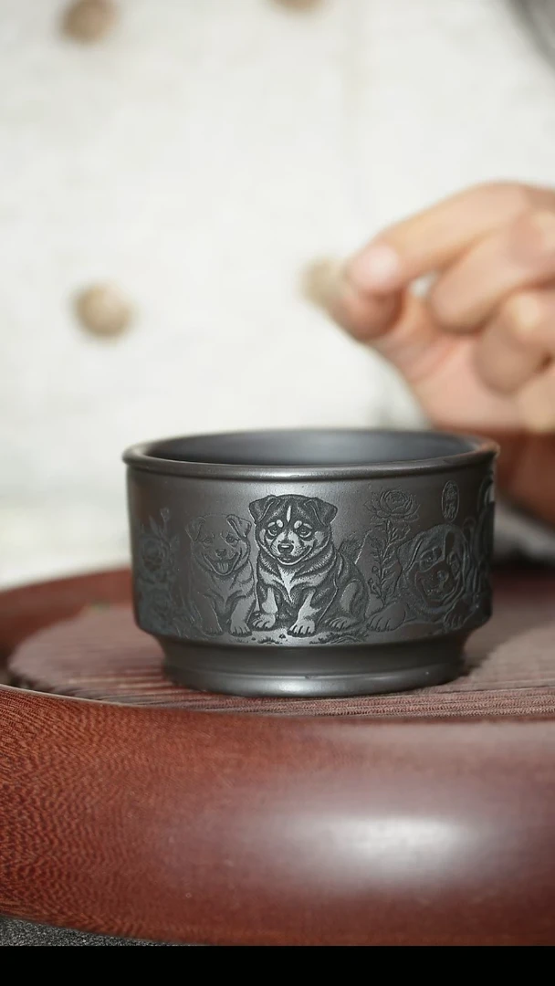 茶杯紫砂紫砂主人杯福利放漏