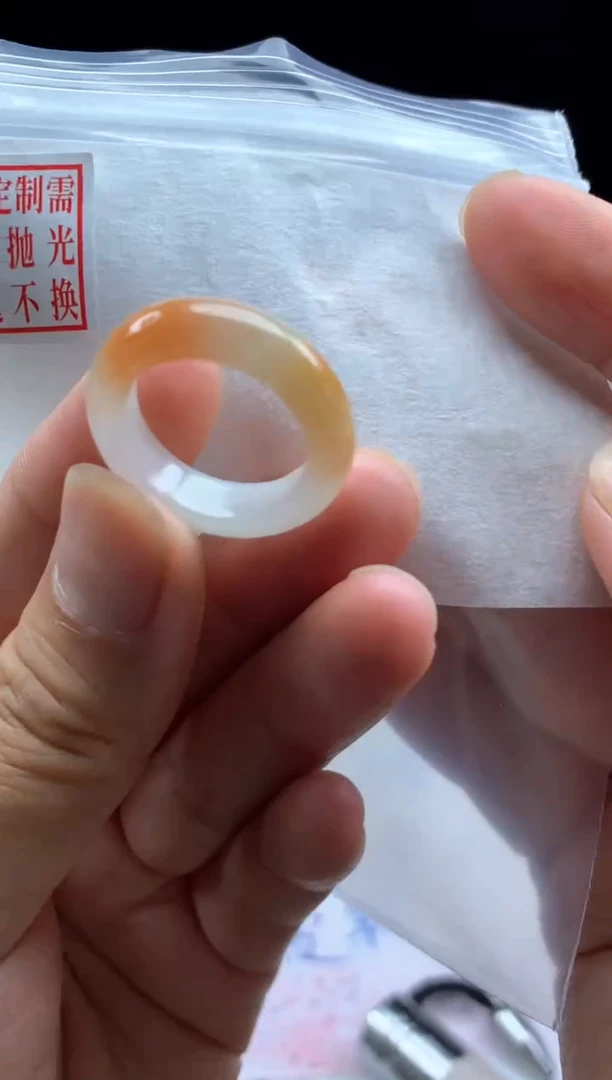 未镶嵌定制翡翠毛货需精细抛光戒圈15#