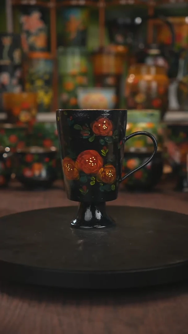 紫砂油画手绘釉下彩