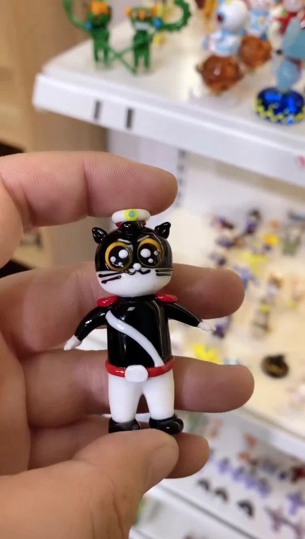 琉璃手工艺品黑猫警长