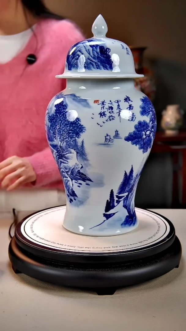 摆件陶景德镇手绘陶瓷25