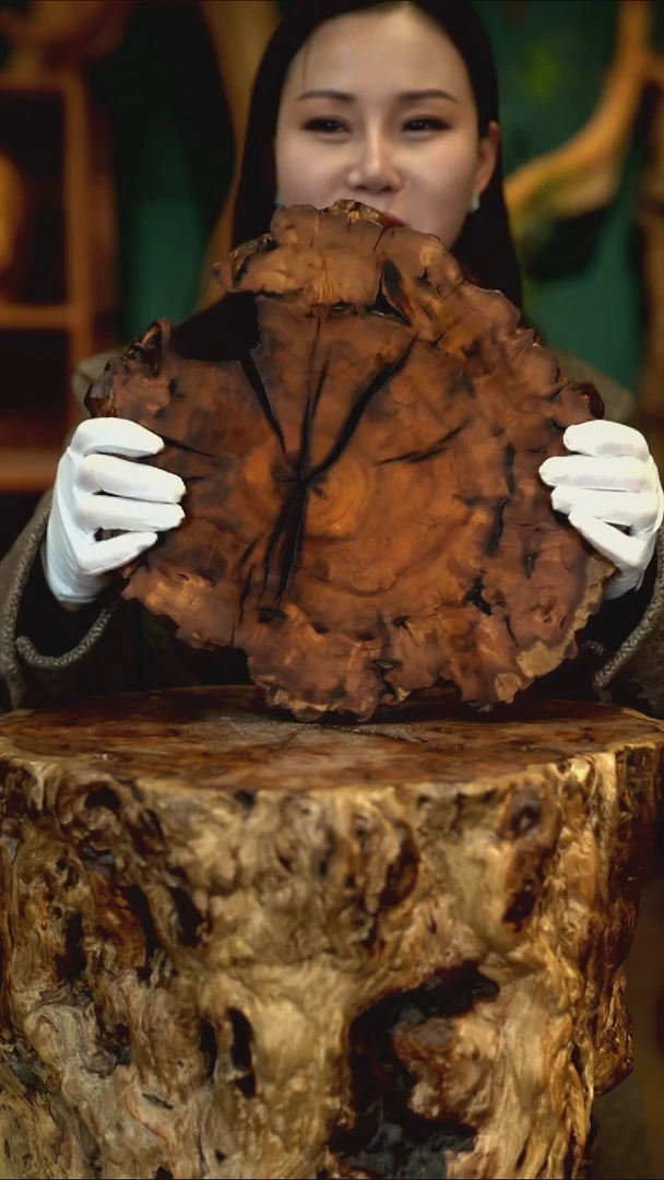 木灿*?雷击枣木底座