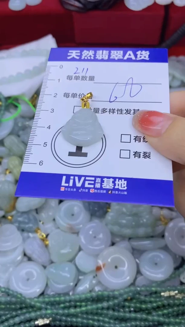 颈饰未镶嵌翡翠天然翡翠A货批量多样性发一件