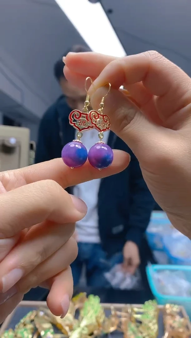 【闪购商品】玛瑙/玉髓耳饰合金052玛瑙饰品