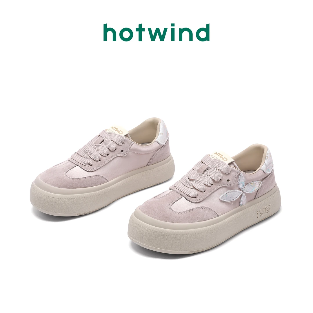 【时来运转】热风运动鞋2025低帮系带ins休闲鞋H01W4Y84-H