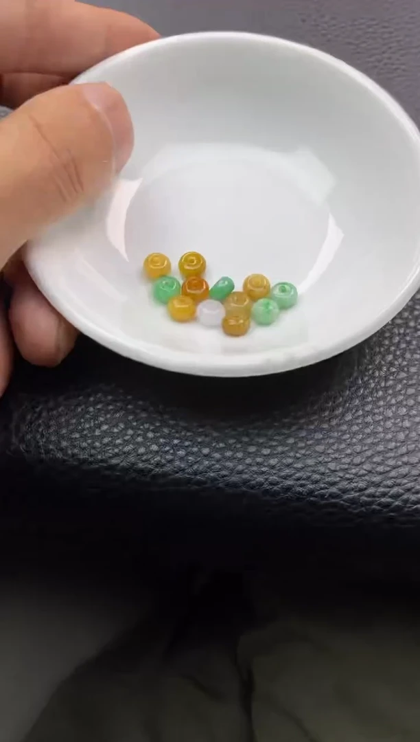 翡翠散珠4天然A货翡翠散珠卡