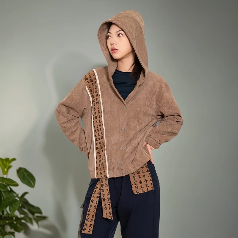 ZY23002仿麂皮国风帽款户外可双肩后背短款夹克外套休闲百搭秋季